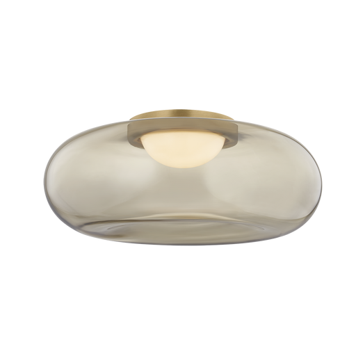 Opalesce Flush Mount by Sonneman - Modern Brass Finish