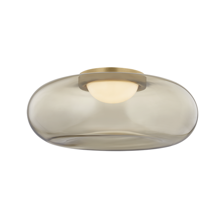 Opalesce Flush Mount by Sonneman - Modern Brass Finish