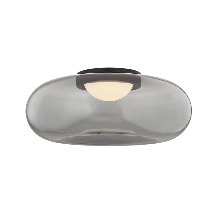 Opalesce Flush Mount by Sonneman - Black Brass Finish