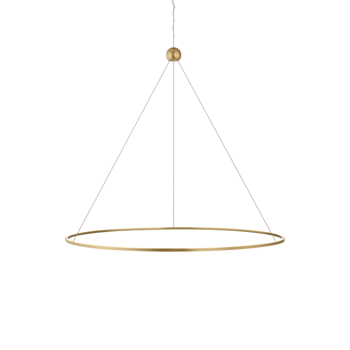 Converge Chandelier by Sonneman - Modern Brass Finish