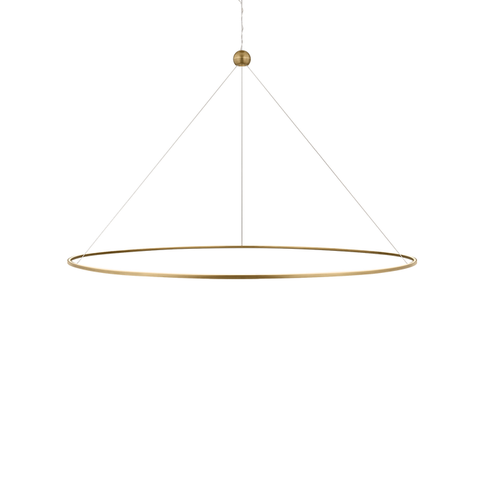 Converge Chandelier by Sonneman - Modern Brass Finish