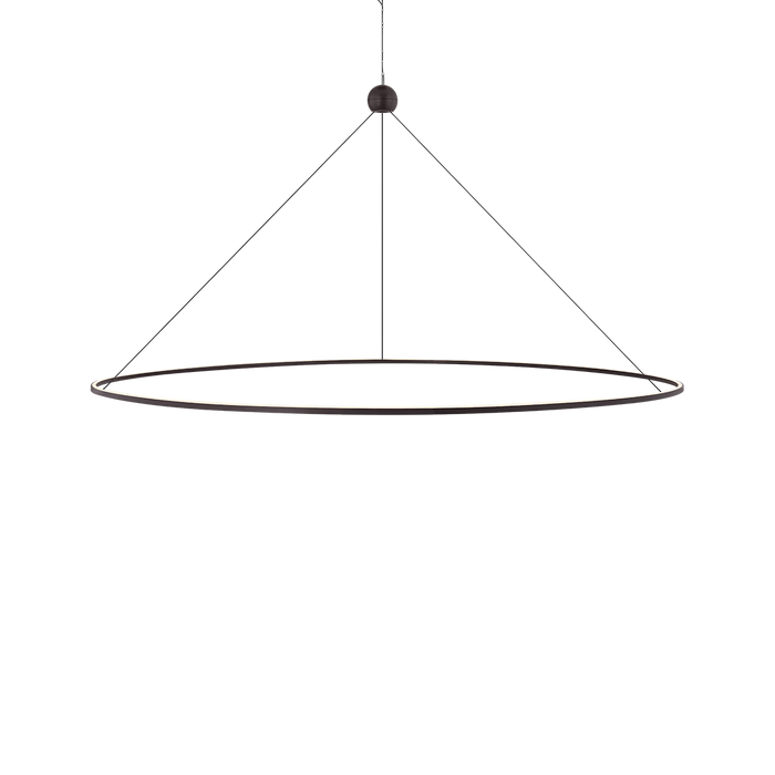 Converge Chandelier by Sonneman - Black Brass Finish