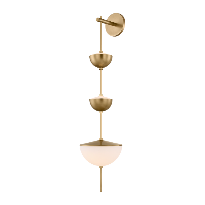 Zhora Wall Sconce by Sonneman - Modern Brass Finish