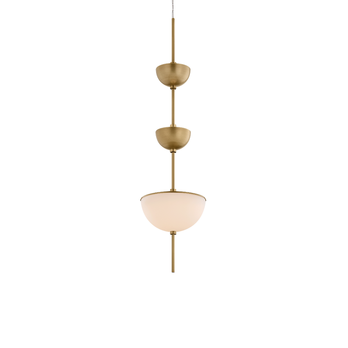 Zhora Pendant by Sonneman - Modern Brass Finish