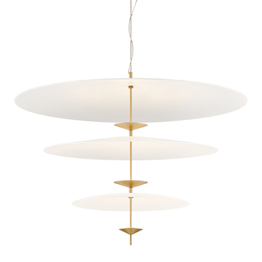 Moleculis Chandelier by Sonneman - Modern Brass Finish