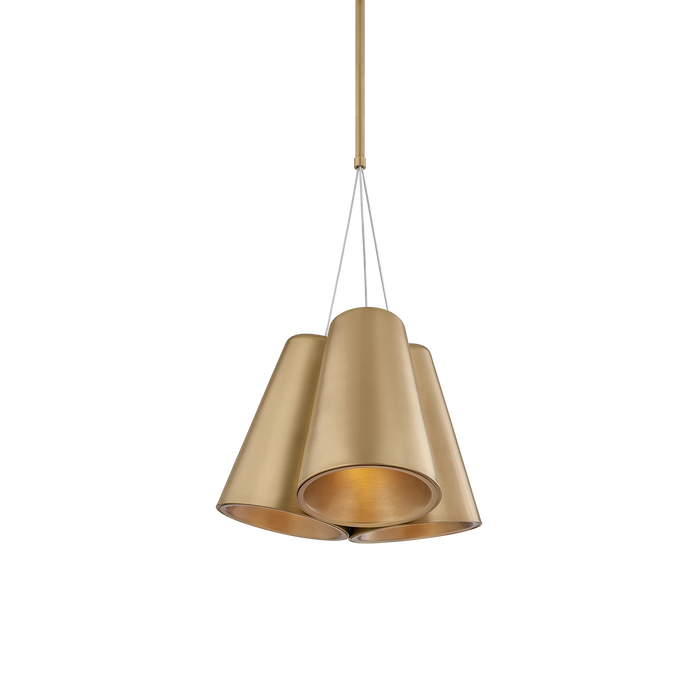 Aether Chandelier by Sonneman - Modern Brass Finish