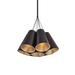 Aether Chandelier by Sonneman - Black Brass Finish