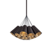 Aether Chandelier by Sonneman - Black Brass Finish