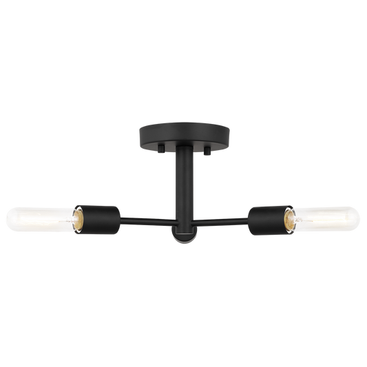 Axis Three Light Semi-Flush Mount