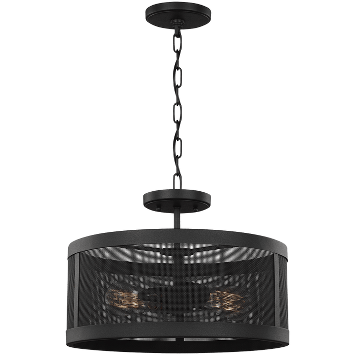 Gereon Two Light Semi-Flush Convertible Pendant by Visual Comfort Studio