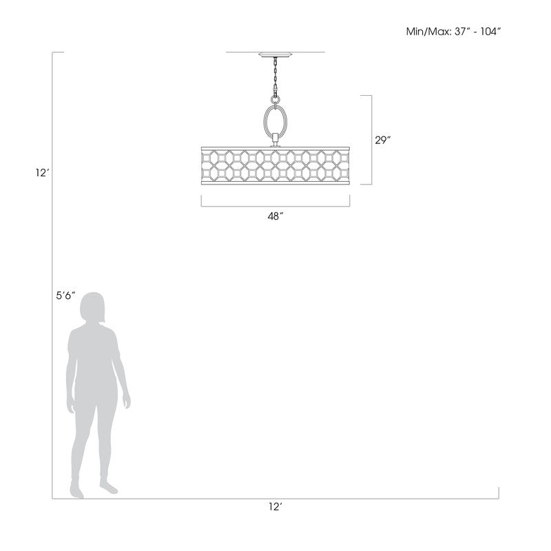 Allegretto 48" W Round Pendant