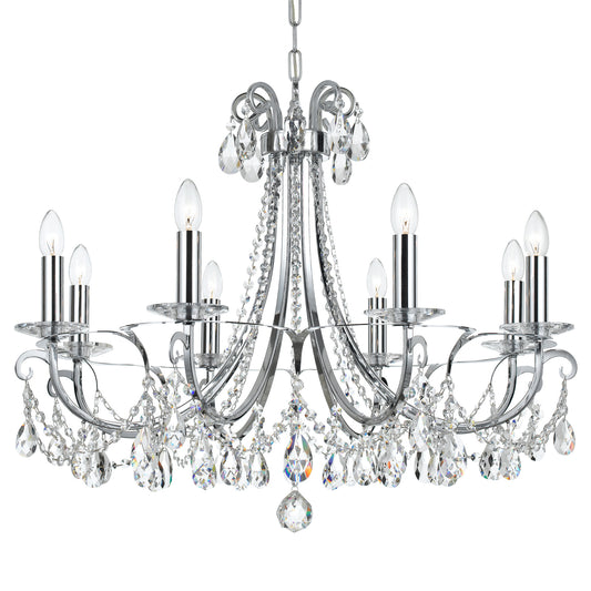 Crystorama - 6828-CH-CL-SAQ - Eight Light Chandelier - Othello - Polished Chrome