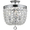 Load image into Gallery viewer, Crystorama - 783-CH-CL-S - Three Light Semi Flush Mount - Archer - Polished Chrome
