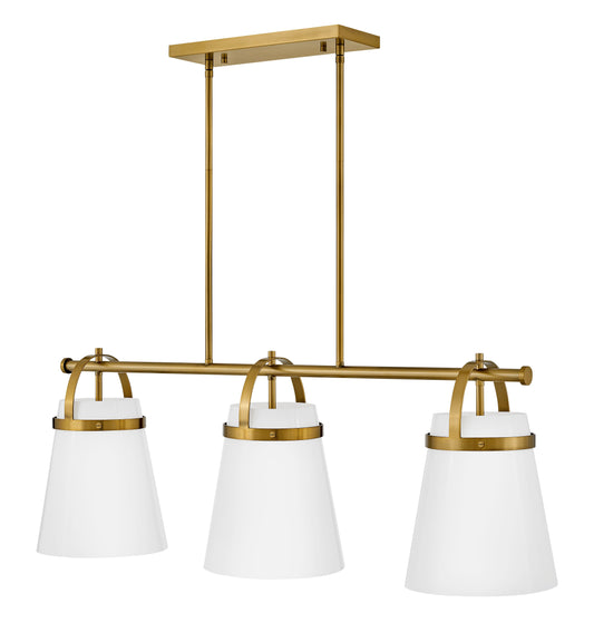 Tori Large Three Light Linear Chandelier
