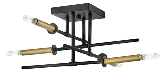 Hux Medium Semi-Flush Mount