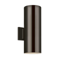 Load image into Gallery viewer, Outdoor Cylinders Small 2 LED Wall Lantern
