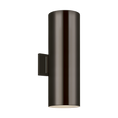 Load image into Gallery viewer, Outdoor Cylinders Large 2 LED Wall Lantern
