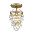 Load image into Gallery viewer, Crystorama - 131-VG_CEILING - One Light Semi Flush Mount - Calypso - Vibrant Gold
