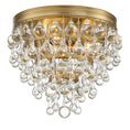 Load image into Gallery viewer, Crystorama - 135-VG - Three Light Flush Mount - Calypso - Vibrant Gold
