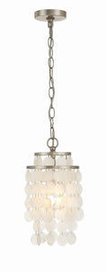 Load image into Gallery viewer, Crystorama - BRI-3000-SA - One Light Mini Chandelier - Brielle - Antique Silver
