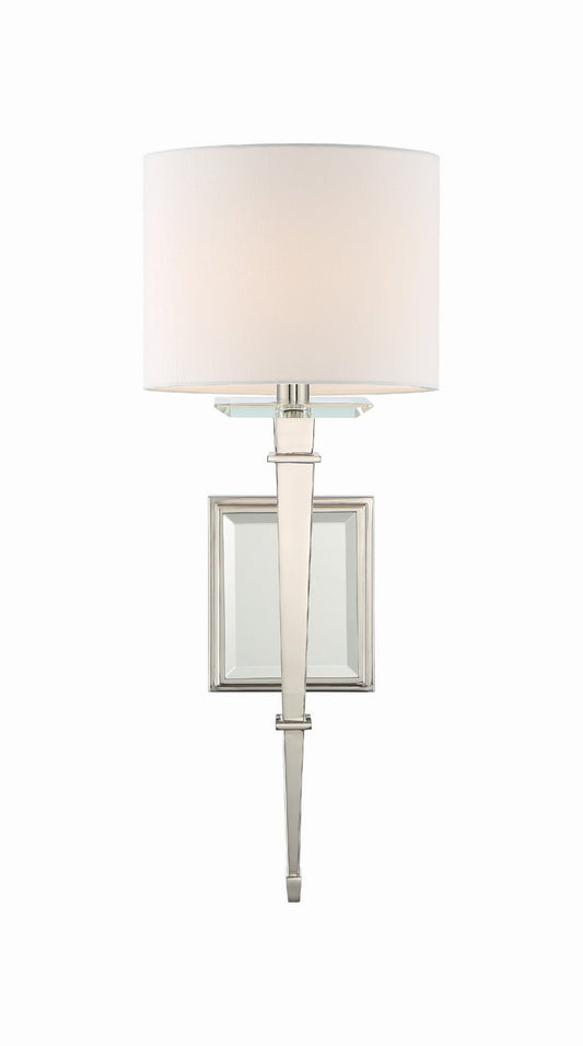 Crystorama - CLI-231-PN - One Light Wall Sconce - Clifton - Polished Nickel