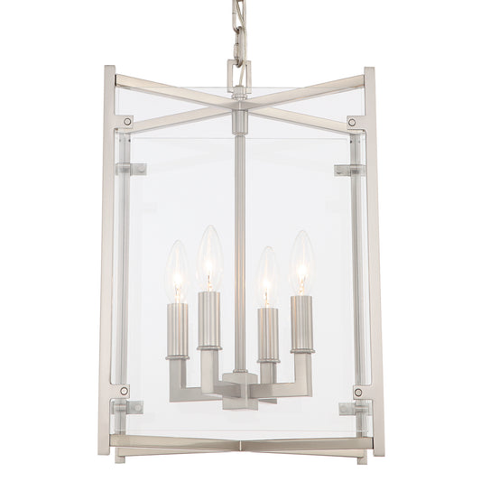 Crystorama - DAN-8796-BN - Four Light Chandelier - Danbury - Brushed Nickel