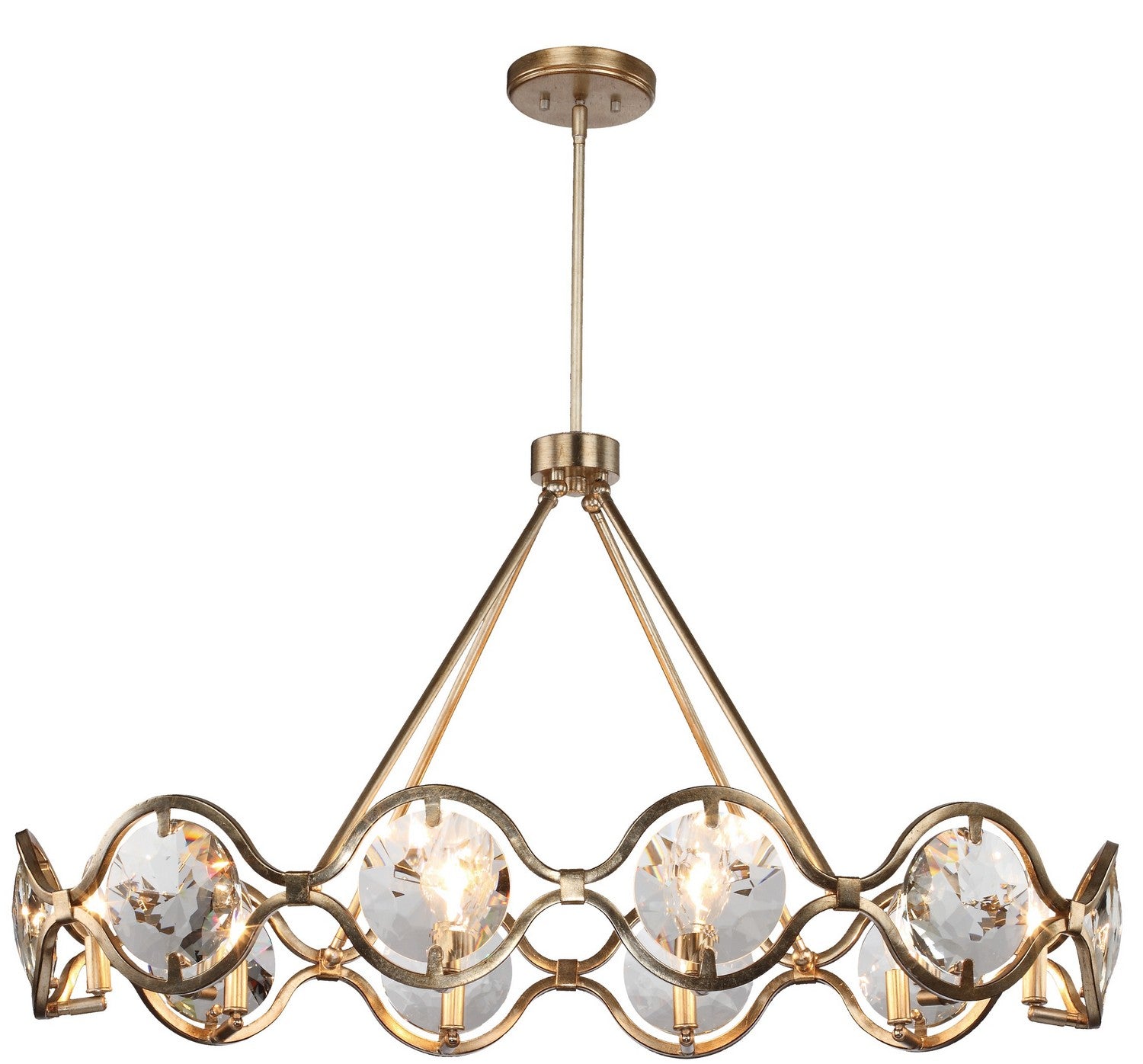 Crystorama - QUI-7629-DT - Ten Light Chandelier - Quincy - Distressed Twilight