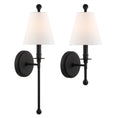 Load image into Gallery viewer, Crystorama - RIV-382-BF - One Light Wall Sconce - Riverdale - Black Forged
