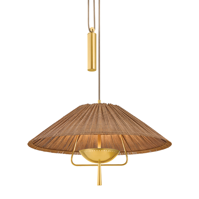 Annadale Pendant by Hudson Valley Lighting - Aged Brass Finish