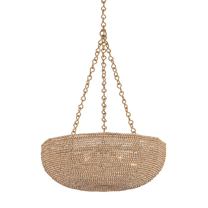 Oliverea Chandelier by Hudson Valley Lighting - Patina Gold Leaf Finish