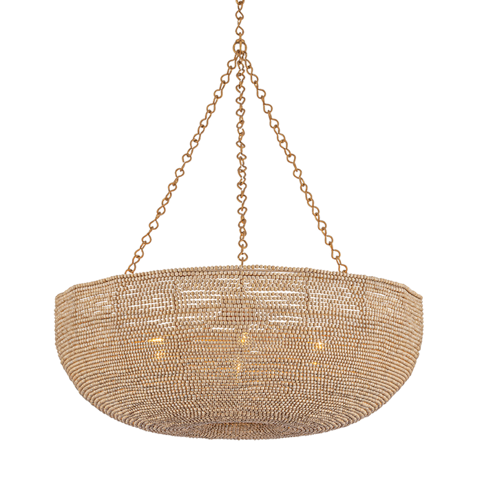 Oliverea Chandelier by Hudson Valley Lighting - Patina Gold Leaf Finish