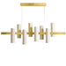 Black Note Keys Linear Pendant by LZF