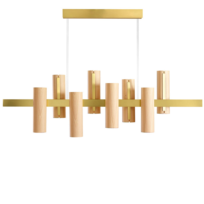 Black Note Keys Linear Pendant by LZF