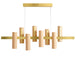 Black Note Keys Linear Pendant by LZF