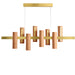 Black Note Keys Linear Pendant by LZF