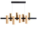 Black Note Keys Linear Pendant by LZF