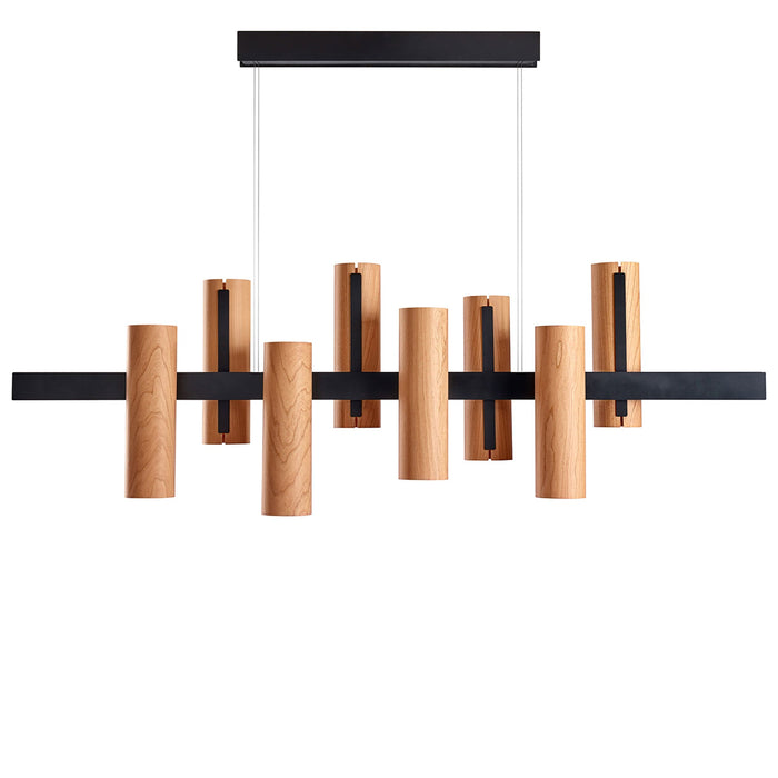 Black Note Keys Linear Pendant by LZF