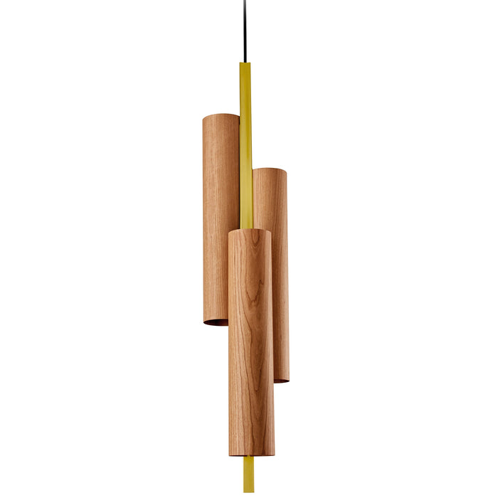 Black Note Triplet Multi-Light Pendant by LZF