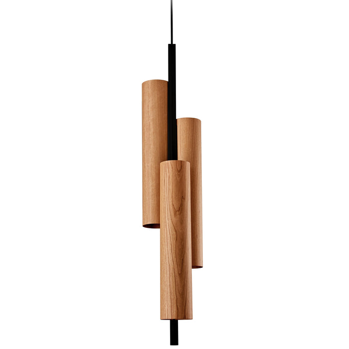 Black Note Triplet Multi-Light Pendant by LZF