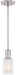 Parsons Studio 1 Light Mini Pendant in Brushed Nickel Finish with Clear and Etched White Glass - Minka-Lavery