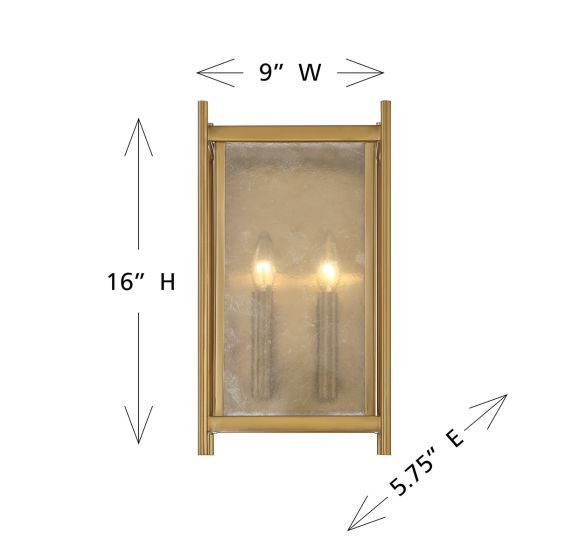 Jacobs 2-Light Wall Sconce