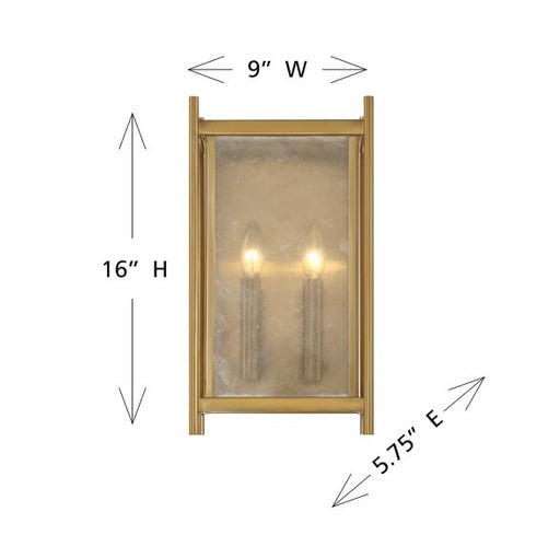 Jacobs 2-Light Wall Sconce by Savoy House