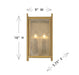 Jacobs 2-Light Wall Sconce by Savoy House
