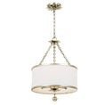 Load image into Gallery viewer, Crystorama - 513-SA - Three Light Chandelier - Broche - Antique Silver
