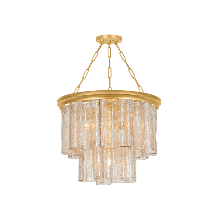Finchville Chandelier by Hudson Valley Lighting - Vintage Gold Leaf Finish