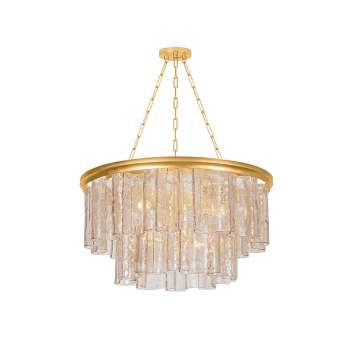 Finchville Chandelier by Hudson Valley Lighting - Vintage Gold Leaf Finish