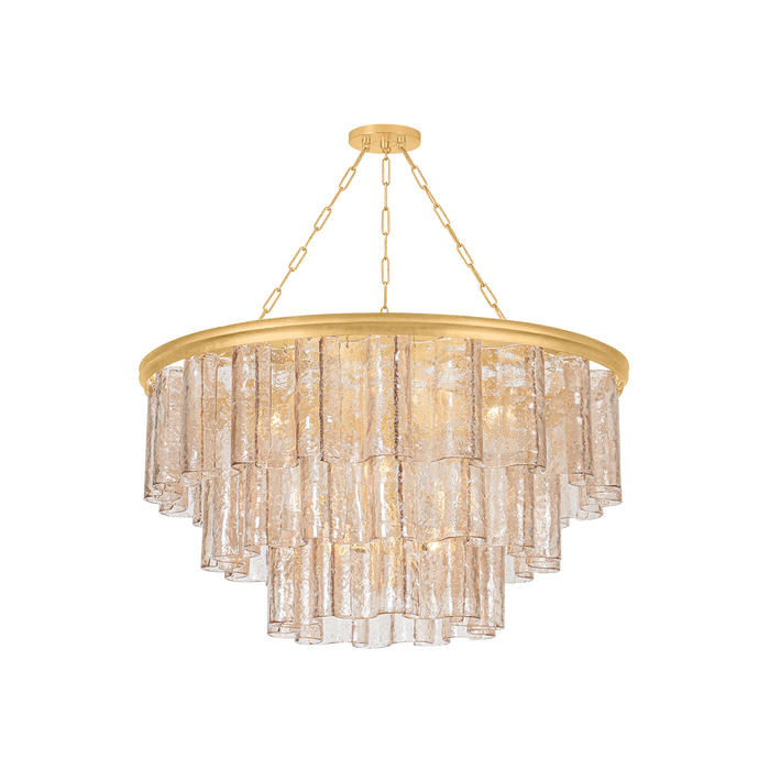 Finchville Chandelier by Hudson Valley Lighting - Vintage Gold Leaf Finish