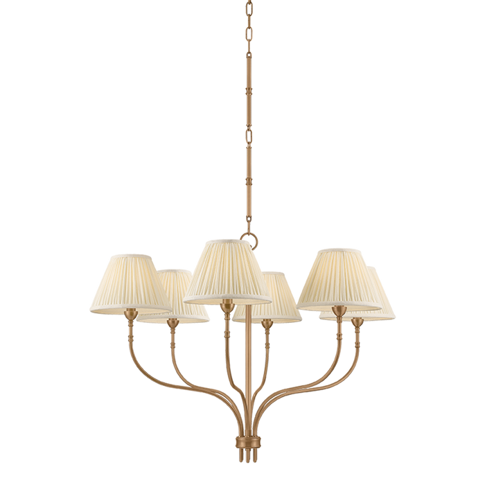 Garnerville Chandelier by Hudson Valley Lighting - Patina Brass Finish