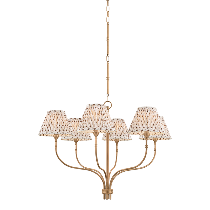 Garnerville Chandelier by Hudson Valley Lighting - Patina Brass Finish