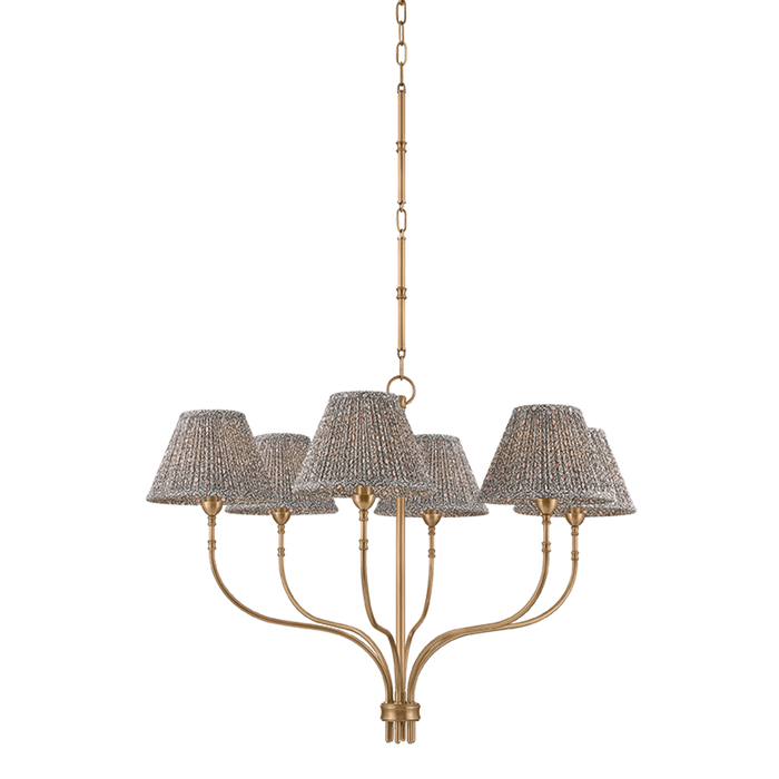 Garnerville Chandelier by Hudson Valley Lighting - Patina Brass Finish